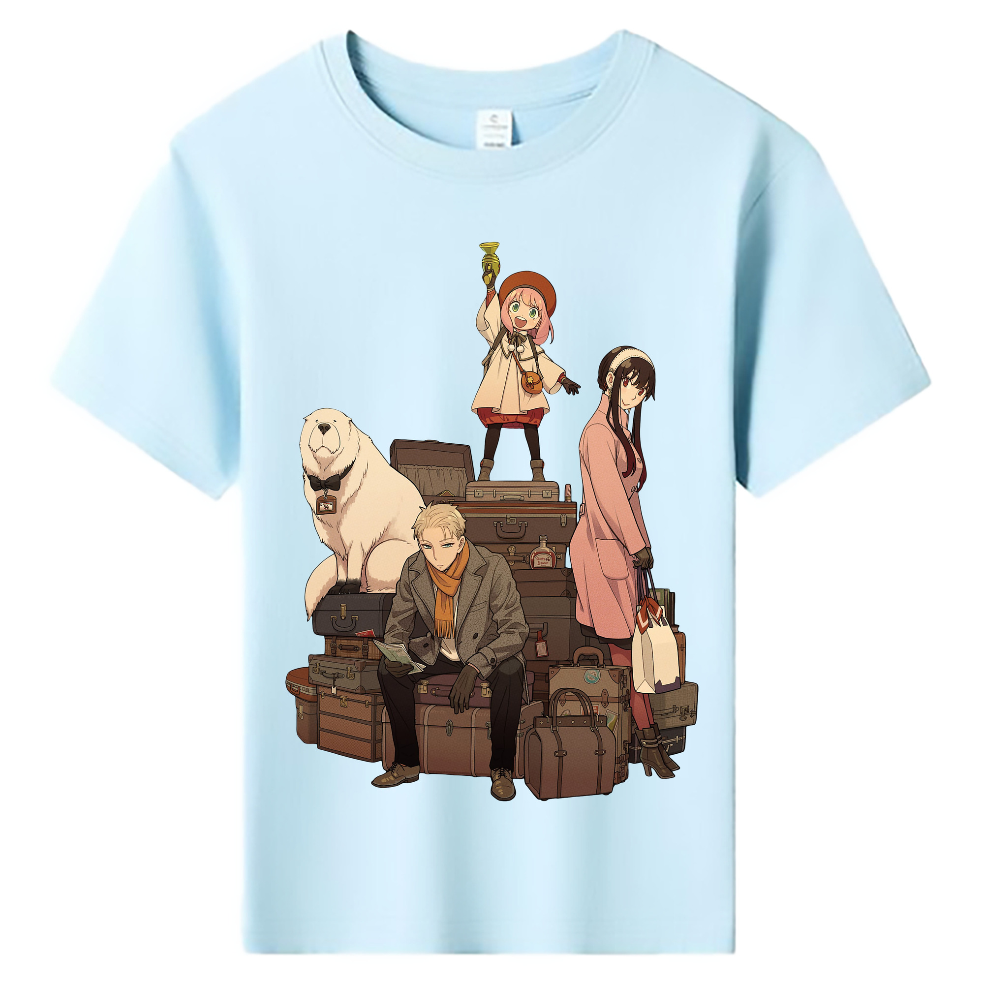 （画像用） SPY×FAMILY间谍家家酒 綿100％キッズTシャツ（フロントプリント）